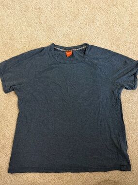 BOSS Hugo Boss Orange label tshirt grey short sleeve shirt mens large flaws